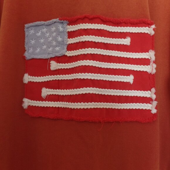 Sage + Fig COTTON Embordered American Flag Patch Tee Shirt Top 2X NWOT - Picture 9 of 9